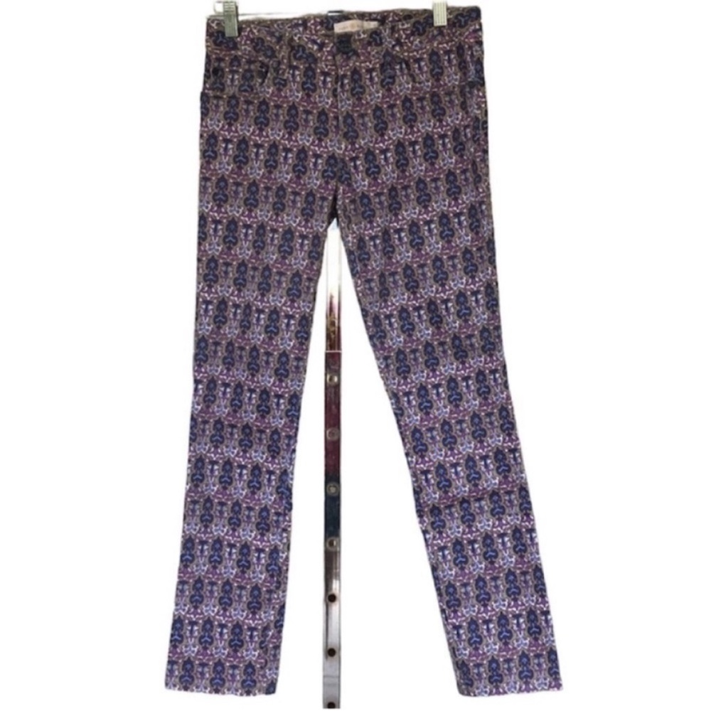 Tory Burch Alexa Dynasty Cropped Skinny Jeans Size 26